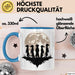 Erdmännchen Tier Mond Tasse Geschenk Lustige Geschenkidee Blau Trendation