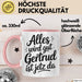 Gertrud Tasse Geschenk Alles Ist Gut Gertrud Ist Jetz Da Geschenkidee Becher mit Name Rosa Trendation