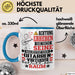 Gitarrenvirtuose Geschenk Tasse Lustiger Spruch Erheben Sie Sich Der Gitarrenvirtuose Betritt den Raum Blau Trendation