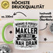 Makler Tasse Geschenk Niemand Ist Perfekt Immobilien Makler Geschenkidee Grün Trendation
