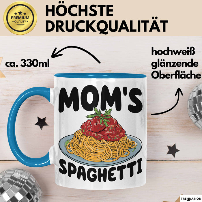Spaghetti Tasse Für Frauen Und Männer Mom'S Spaghetti-Liebhaber Blau Trendation