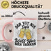 Bier Liebhaber Geschenk Tasse Geschenkidee für Männer Biertrinker Der Tut Nix Der Will Nur Bier Trinken Männer Papa Opa Kollege Rosa Trendation