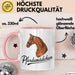 Pferde Tierliebhaber Tasse Geschenk Lustige Geschenkidee Spruch Pferdemädchen Rosa Trendation