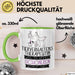 Tierverhaltenstherapeutin Weil Es Keinen Schöneren Beruf Gibt Tasse Geschenk für Eine Tierverhaltenstherapeutin Lustig Grün Trendation