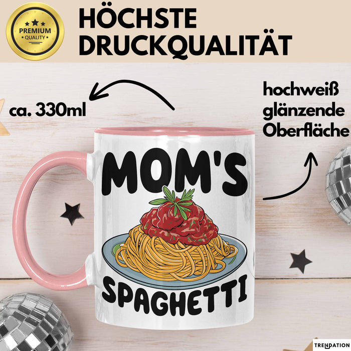 Spaghetti Tasse Für Frauen Und Männer Mom'S Spaghetti-Liebhaber Rosa Trendation