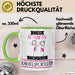 Karatesportlerin Tasse Geschenk Becher Stark Attraktiv Furchtlos Karatesportlerin Lustige Geschenkidee Grün Trendation
