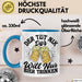 Bier Liebhaber Geschenk Tasse Geschenkidee für Männer Biertrinker Der Tut Nix Der Will Nur Bier Trinken Männer Papa Opa Kollege Blau Trendation