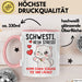 Schwester Tasse Geschenk Schwesti Kein Stress Schluck Tee Geschenkidee Rosa Trendation