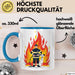 Feuerwehrmann Tasse Geschenk Lustige Geschenkidee Spruch Für Feuer Helden Blau Trendation