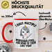 Humor Tasse Geschenk Ich Habe Mehrere Personalitäten Und Keine Mag Dich Einhorn Kaffee-Becher Rot Trendation