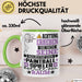 Paintballspieler Geschenk Tasse Lustiger Spruch Erheben Sie Sich Der Paintballspieler Betritt den Raum Grün Trendation