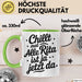 Rita Tasse Geschenk Chillt Mal Alle Rita Ist Ja Jetzt Da Geschenkidee Becher mit Name Grün Trendation