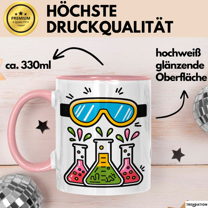 Laborant Tasse Geschenk Lustige Geschenkidee Spruch Für Labor Profis Rosa Trendation