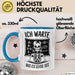 Lehrer Unterricht Tasse Geschenk Lustige Geschenkidee Spruch Ich Warte Bis Es Leise Ist Blau Trendation