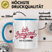 Irmgard Tasse Geschenk Ich Bin Vollkommen Irmgard Geschenkidee Geburtstag Blau Trendation