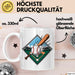 Baseballspieler Tasse Geschenkidee für Baseballliebhaber Weiß Trendation