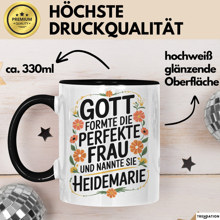 Heidemarie Tasse Geschenk Gott Formte Die Perfekte Frau Heidemarie Geschenkidee