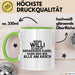 Willi Tasse Wenn Willi Nicht Repariert, Sind Wir Am Arsch Geschenk Grün Trendation