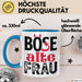 Böse Alte Frau Tasse Geschenk Lustiger Spruch Witzige Idee Blau Trendation
