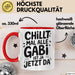 Gabi Tasse Geschenk Chillt Mal Alle Gabi Ist Ja Jetzt Da Geschenkidee Becher mit Name Rot Trendation