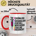 Krankenschwester Pflege Betreuung Tasse Geschenk Lustige Geschenkidee Spruch Pflege Rot Trendation