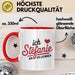 Stefanie Tasse Geschenk Ich Bin Vollkommen Stefanie Geschenkidee Geburtstag Rot Trendation