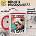 Capybara Don'T Worry Be Capy Tasse Geschenk Capybara Tier Geschenkidee Rot Trendation