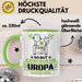 Uropa Geschenk Tasse So Gut Kann Nur Ein Uropa Aussehen Geschenkidee Kaffee-Becher Grün Trendation