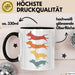 Hunde Tasse Geschenk Hunde Silhouetten Tierliebhaber Spruch Schwarz Trendation