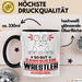 Wrestler Geschenk Tasse So Gut Kann Nur Ein Wrestler Aussehen Geschenkidee Kaffee-Becher Schwarz Trendation