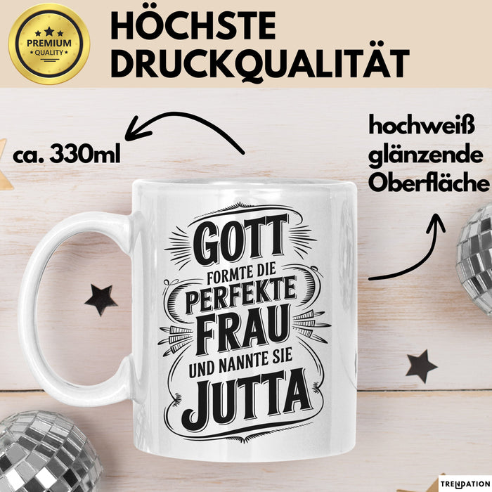 Jutta Tasse Geschenk Gott Formte Die Perfekte Frau Jutta Geschenkidee