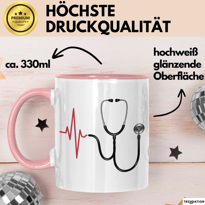 Arzt Tasse Geschenkidee Medizinischer Profi Lustiger Spruch Geschenkidee Lustig Rosa Trendation