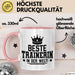 Trainerin Tasse Geschenk Beste Trainerin In Der Welt Fussball Handball Hockey Trainerin Rosa Trendation
