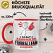 Fußballfan Geschenk Tasse So Gut Kann Nur Ein Fußballfan Aussehen Geschenkidee Kaffee-Becher Rot Trendation