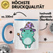 Frosch Tier Zauberer Tasse Geschenk Lustige Geschenkidee Spruch Blau Trendation