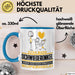 Schwiegeronkel Geschenk Tasse Ich Bin Schwiegeronkel Aber Sag Doch Einfach Superheld Lustige Geschenkdiee für Schwiegeronkel Kaffee-Becher Blau Trendation