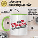 Marion Tasse Geschenk Ich Bin Vollkommen Marion Geschenkidee Geburtstag Grün Trendation