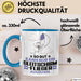 Gleitschirmflieger Geschenk Tasse So Gut Kann Nur Ein Gleitschirmflieger Aussehen Geschenkidee Kaffee-Becher Blau Trendation