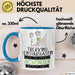 Trekking-Enthusiastin Weil Es Keinen Schöneren Beruf Gibt Tasse Geschenk für Eine Trekking-Enthusiastin Lustig Blau Trendation