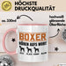 Boxer Hören Aufs Wort Tasse Geschenk Boxer Besitzer Mama Becher Rosa Trendation