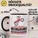 Motorradfahrer Geschenk Tasse Ich Bin Motorradfahrer Aber Sag Doch Einfach Superheld Lustige Geschenkdiee für Motorradfahrer Kaffee-Becher Schwarz Trendation