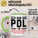 Krankenschwester Pflege Betreuung Tasse Geschenk Lustige Geschenkidee Spruch Ich Bin Die Pdl Grün Trendation