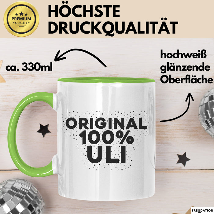 Uli Tasse Original 100% Uli Geschenk Grün Trendation