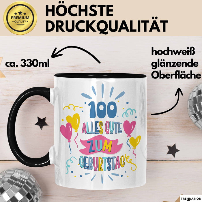 100. Geburtstag Tasse Geschenk Männer Frauen Lustig Alles Gute Zum Geburtstag 100er Geburtstags Grüße Geschenkidee Trendation