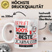 Beste Journalistin Der Welt Tasse Geschenk für Eine Journalistin Geprüft Und Sicher Geschenkidee Geburtstag Weihnachten Weiß Trendation