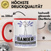 Sänger Geschenk Tasse Ich Bin Sänger Aber Sag Doch Einfach Superheld Lustige Geschenkdiee für Sänger Kaffee-Becher Rot Trendation