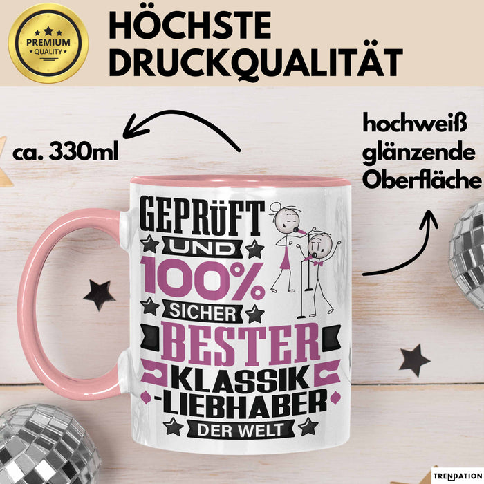 Klassikliebhaber Geschenk Lustiger Spruch für Klassikliebhaber Geschenkidee Bester Klassikliebhaber Der Welt Rosa Trendation