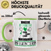 Influencerin Tasse Geschenk Becher Stark Attraktiv Furchtlos Influencerin Lustige Geschenkidee Grün Trendation