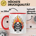 Motorradfahrer Tasse Geschenkidee Biker Lustiger Spruch Geschenkidee Lustig Rot Trendation