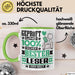 Leser Geschenk Lustiger Spruch für Leser Geschenkidee Bester Leser Der Welt Grün Trendation